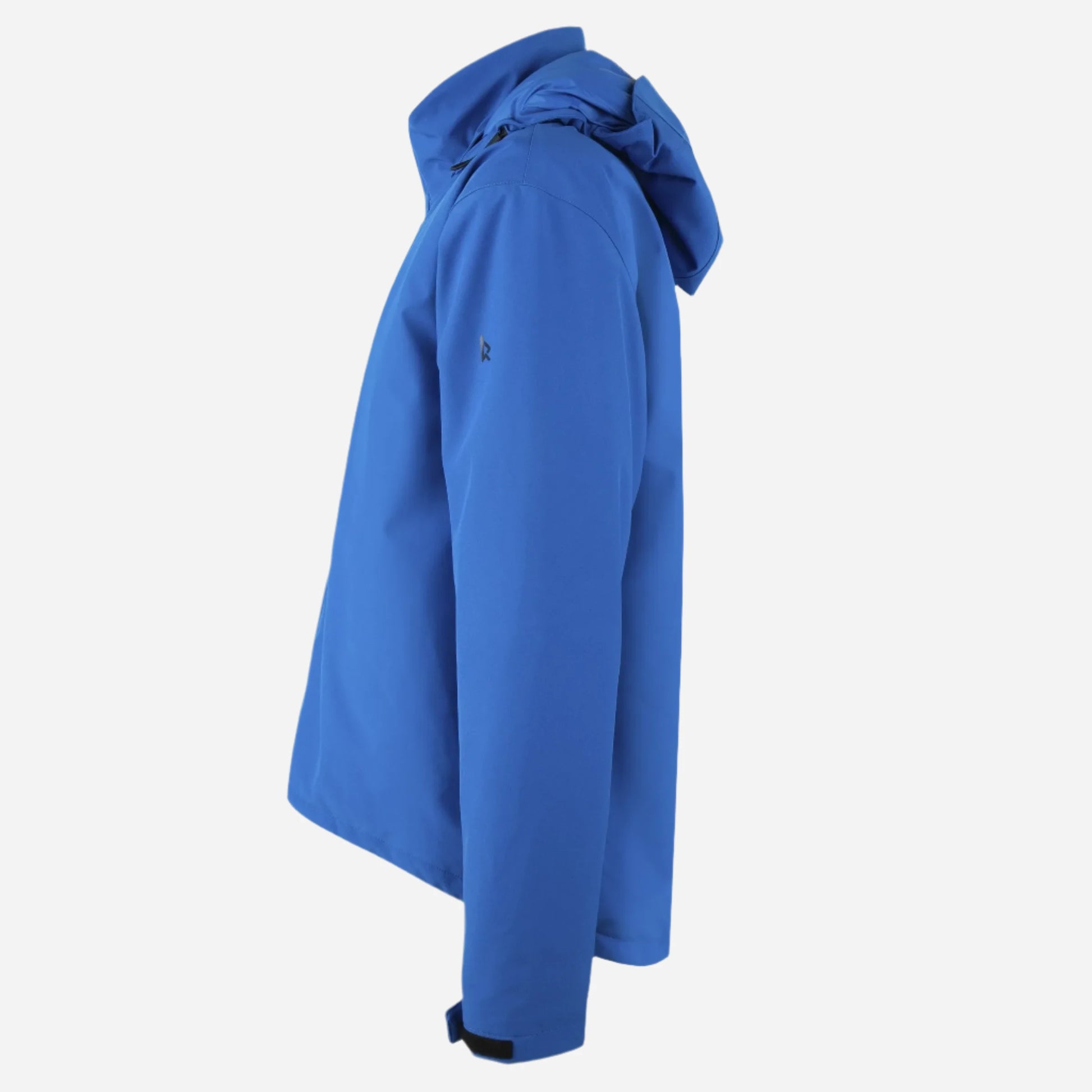 Side profile of Kinetic Balance QT Winter Jacket in Blue.