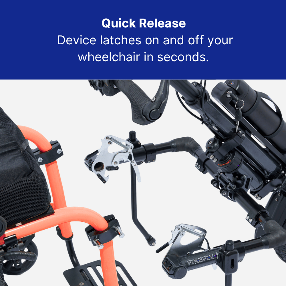 Firefly 2.5 Wheelchair Power Assist with multiple speeds, long range battery & digital display - NextGen HME