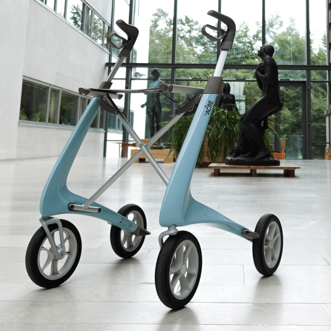 ByAcre Carbon Ultralight Carbon Fiber Rollator with seat and spacious bag - NextGen HME