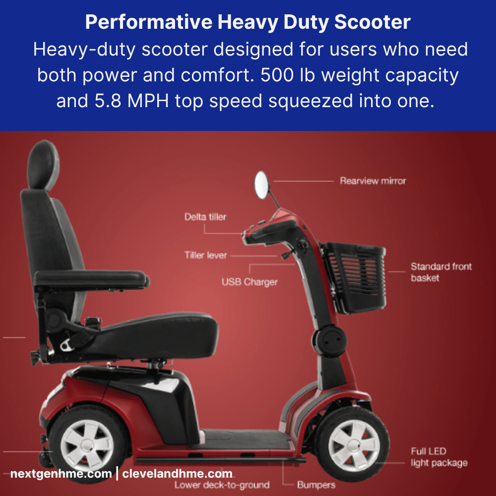 Pride Maxima 4 Wheel Power Scooter - NextGen HME