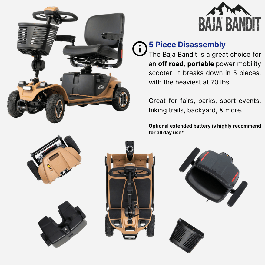 Pride Mobility Baja Bandit Off Road Power Scooter - NextGen HME