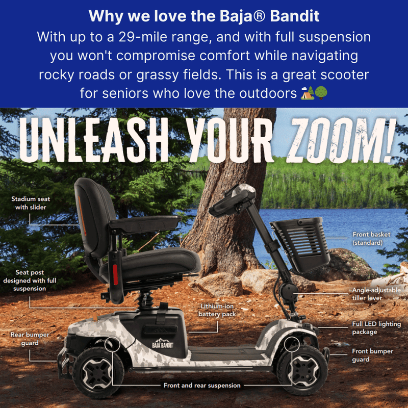 Pride Mobility Baja Bandit Off Road Power Scooter - NextGen HME