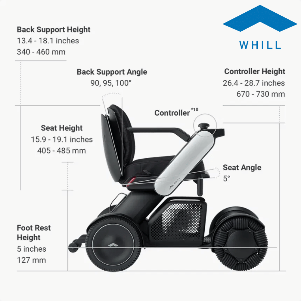 WHILL Model C2 Portable Power Wheelchair - NextGen HME