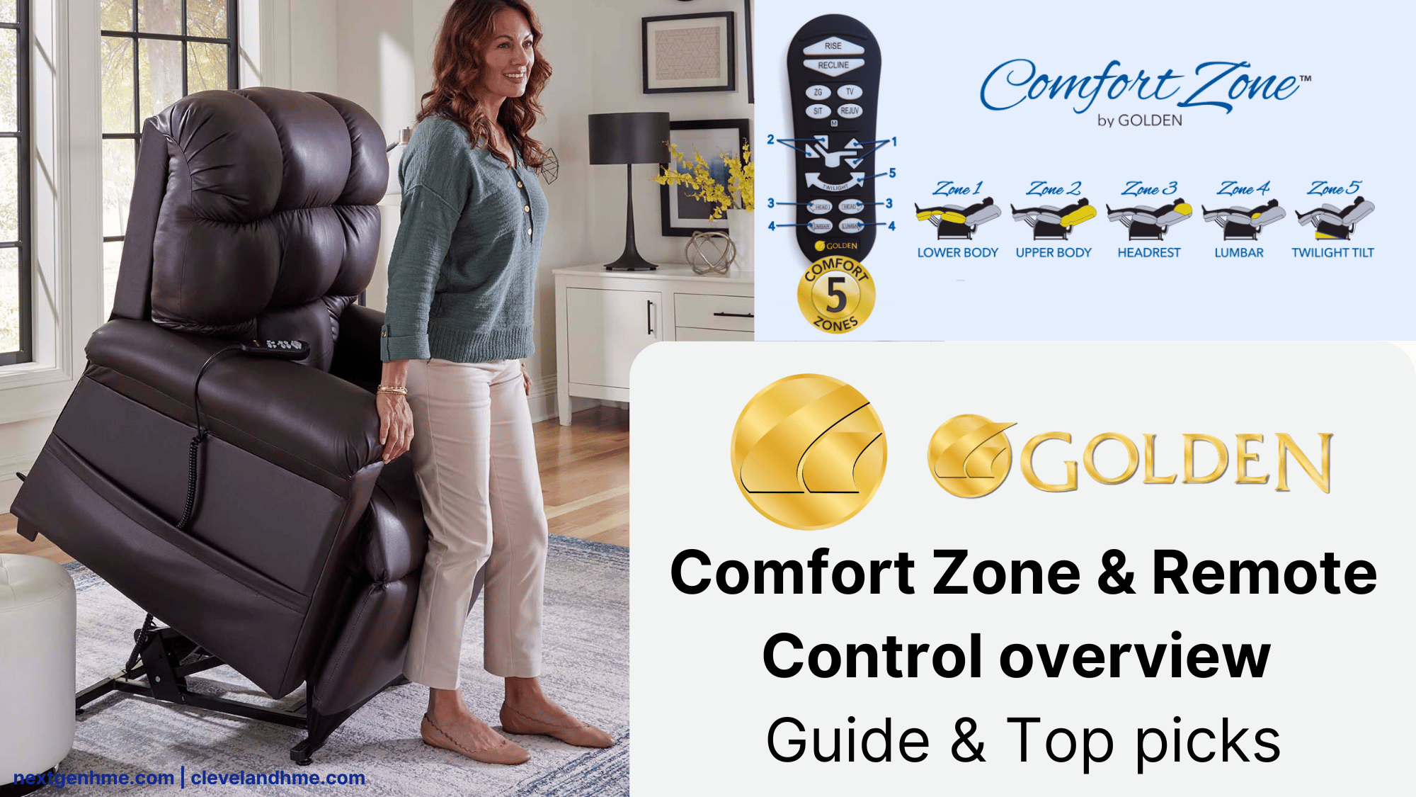 Golden Tech Lift Chair Comfort Zones & Remote Features: Explained