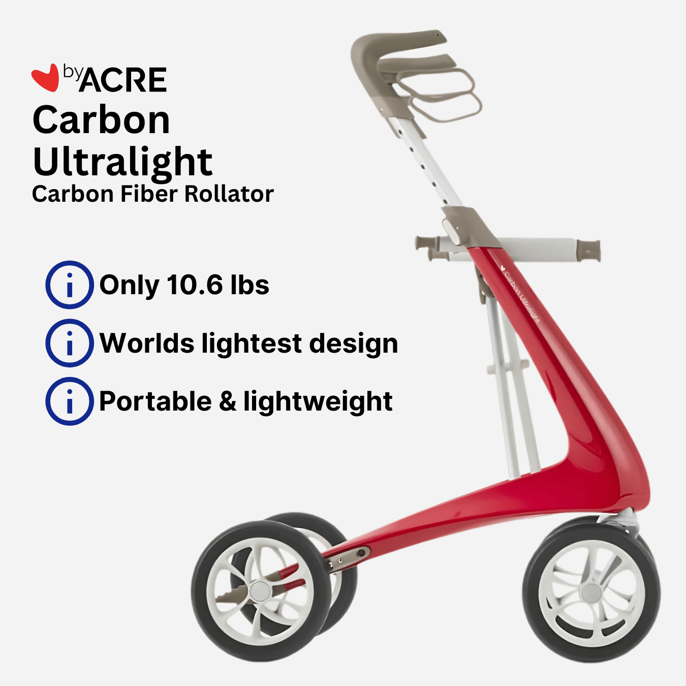 ByAcre Carbon Ultralight Rollator