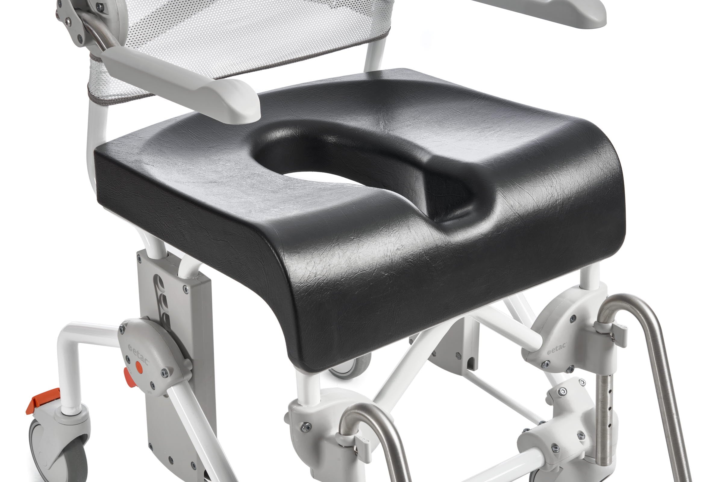 Etac Swift Mobil-2 with optional  Soft comfort seat, close up 
- NextGenHME