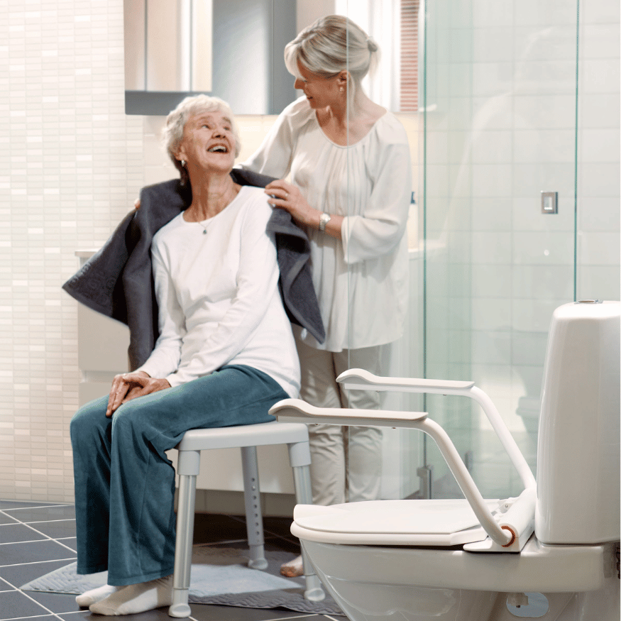 Etac Supporter Adjustable Toilet Arm Supports - NextGen HME