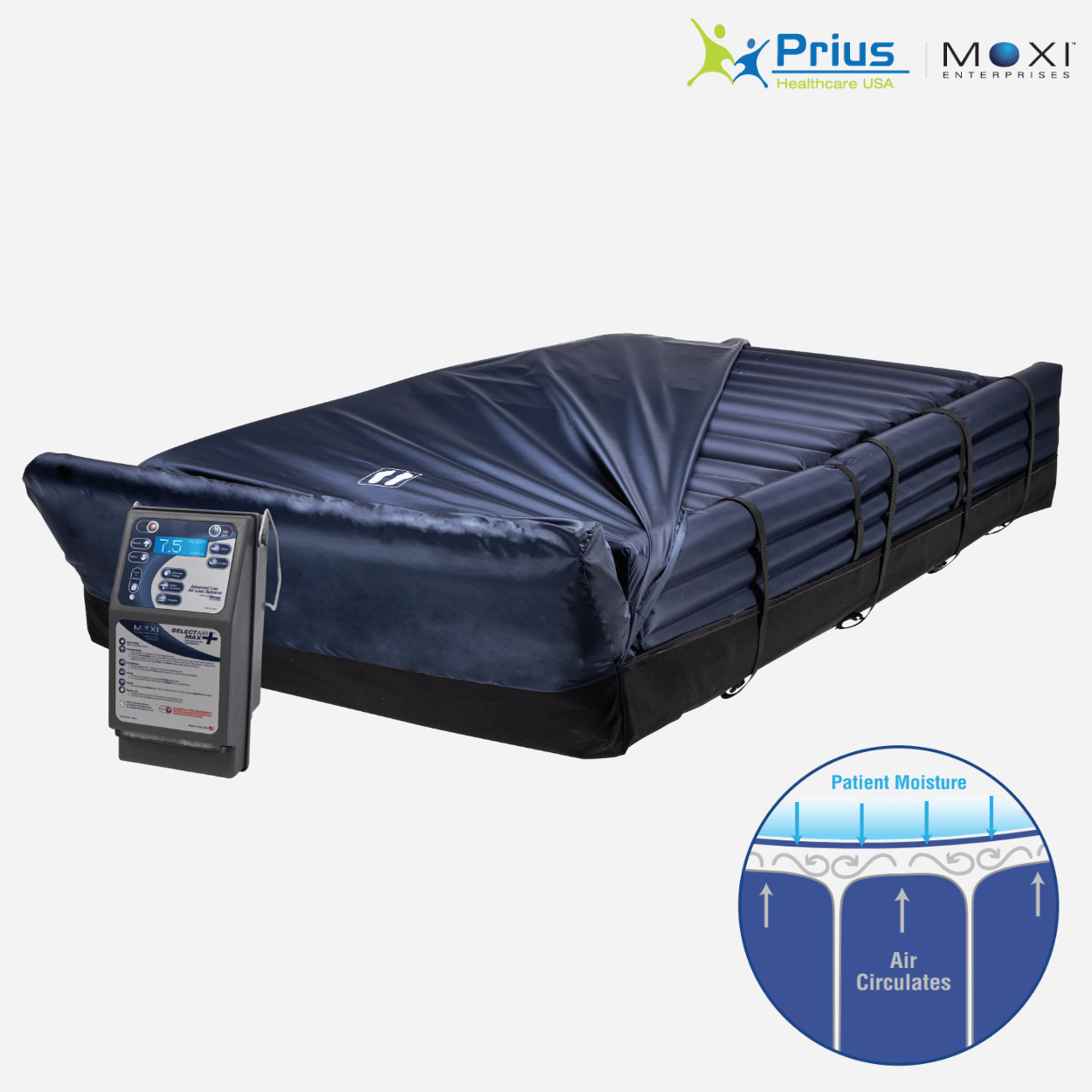 MOXI Select Air MAX+ Low Air Loss Mattress Replacement System - NextGen HME