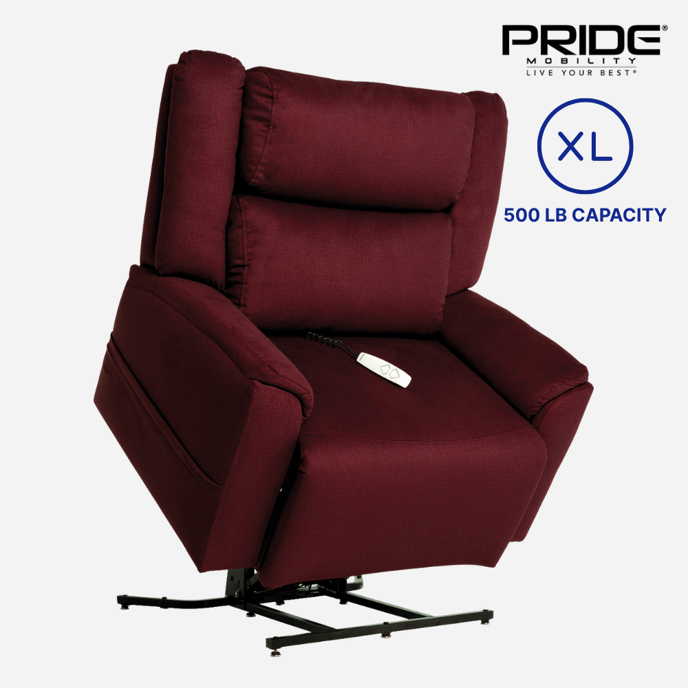 Pride Mobility Sitting Pretty Evolution Lift Chair Extra Large Bariatric 500 lbs Weight Capacity - NextGen HME