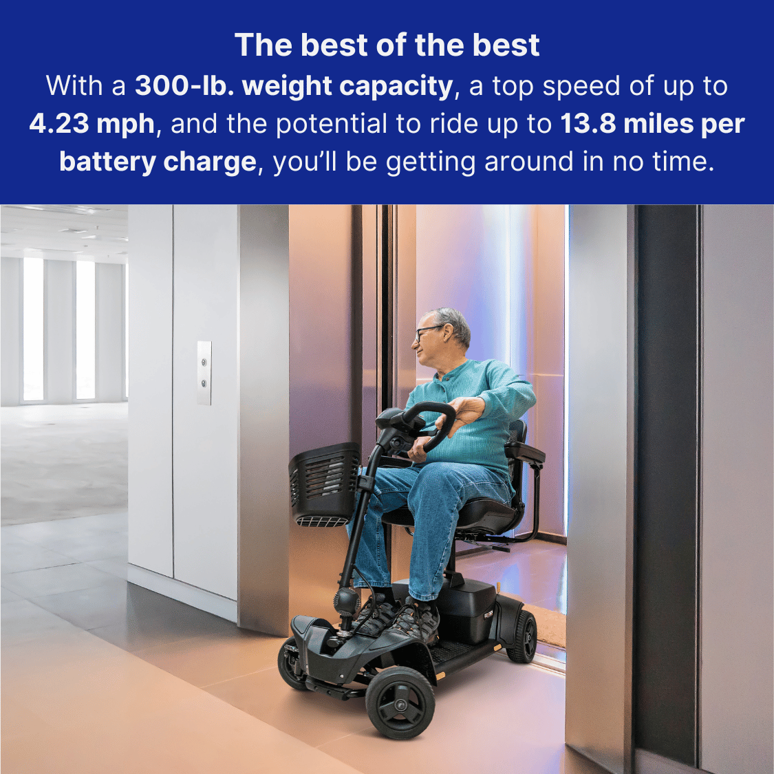 NEW Pride GoGo Elite Traveller 2 Platinum Portable Power Scooter, Ultralight & Easy to Transport - NextGen HME