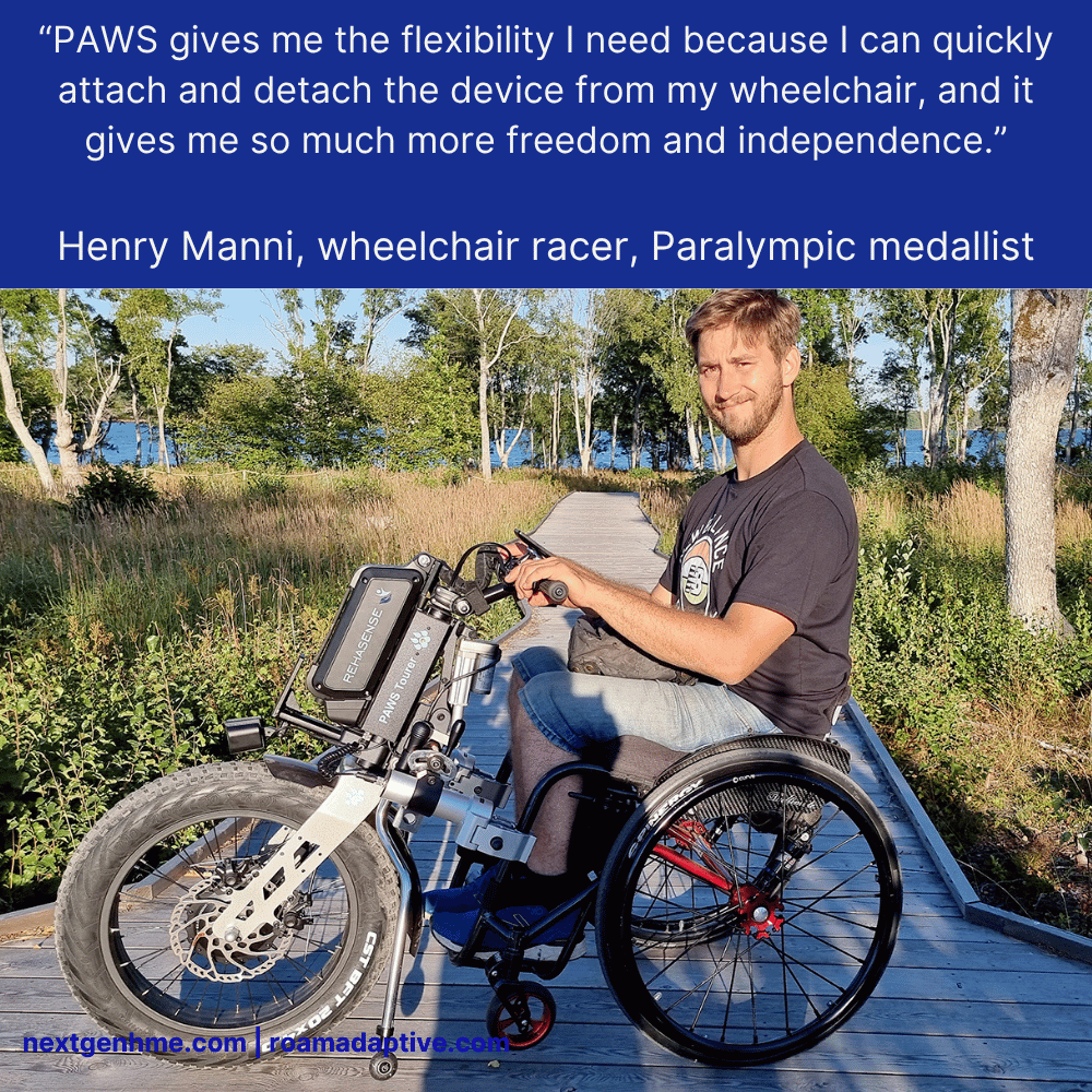 PAWS Tourer 20" Outdoor Power Assist - NextGen HME