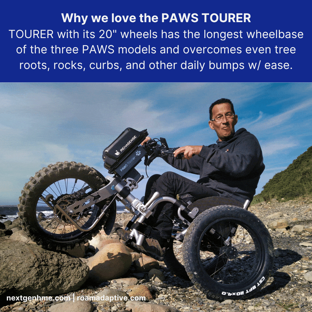 PAWS Tourer 20" Outdoor Power Assist - NextGen HME