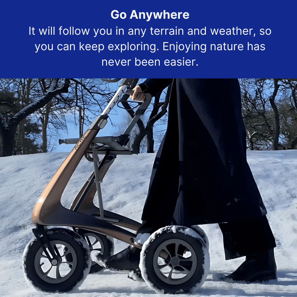 ByAcre Carbon Overland Carbon Fiber Rollator - NextGen HME