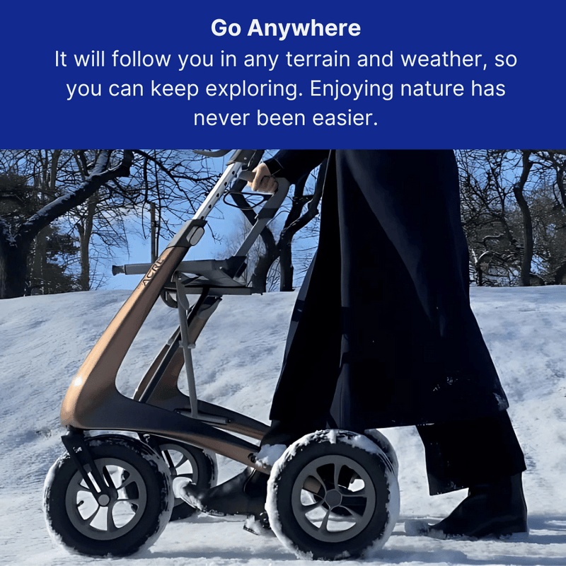 ByAcre Carbon Overland Carbon Fiber Rollator - NextGen HME
