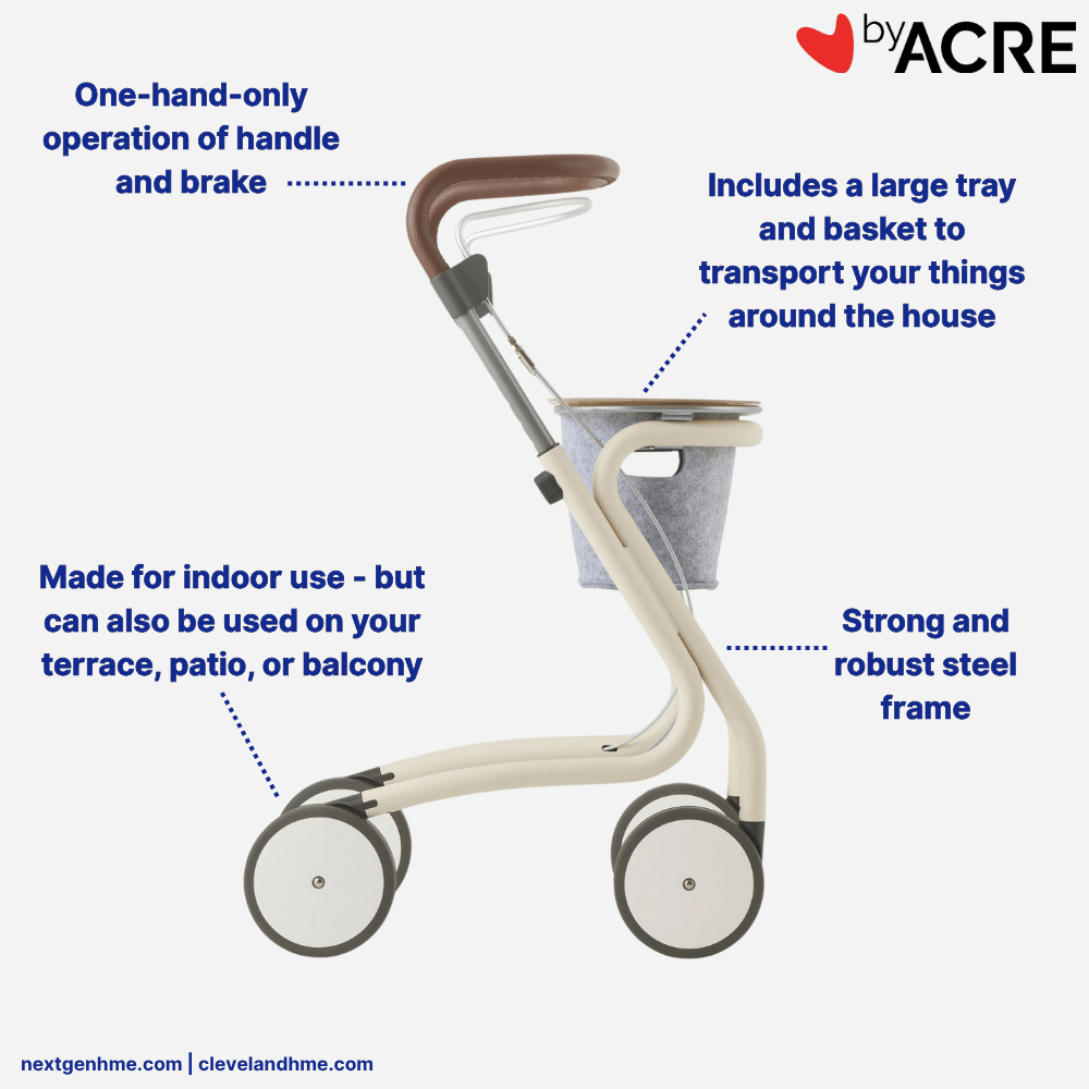 ByAcre Scandinavian Butler Rollator - NextGen HME