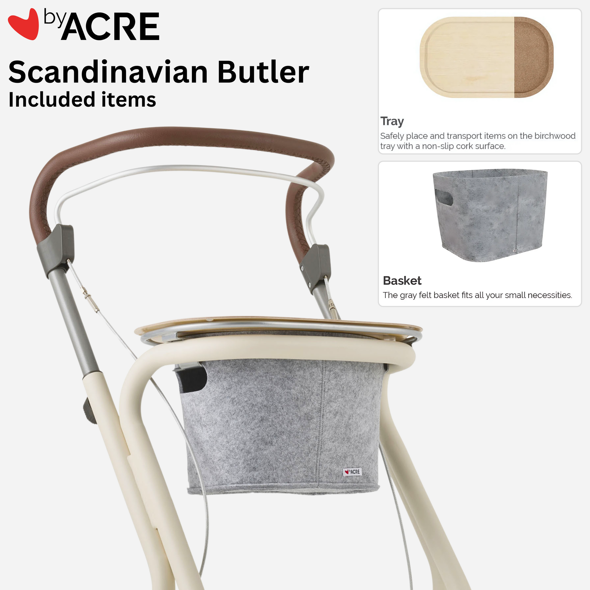 ByAcre Scandinavian Butler Rollator - NextGen HME