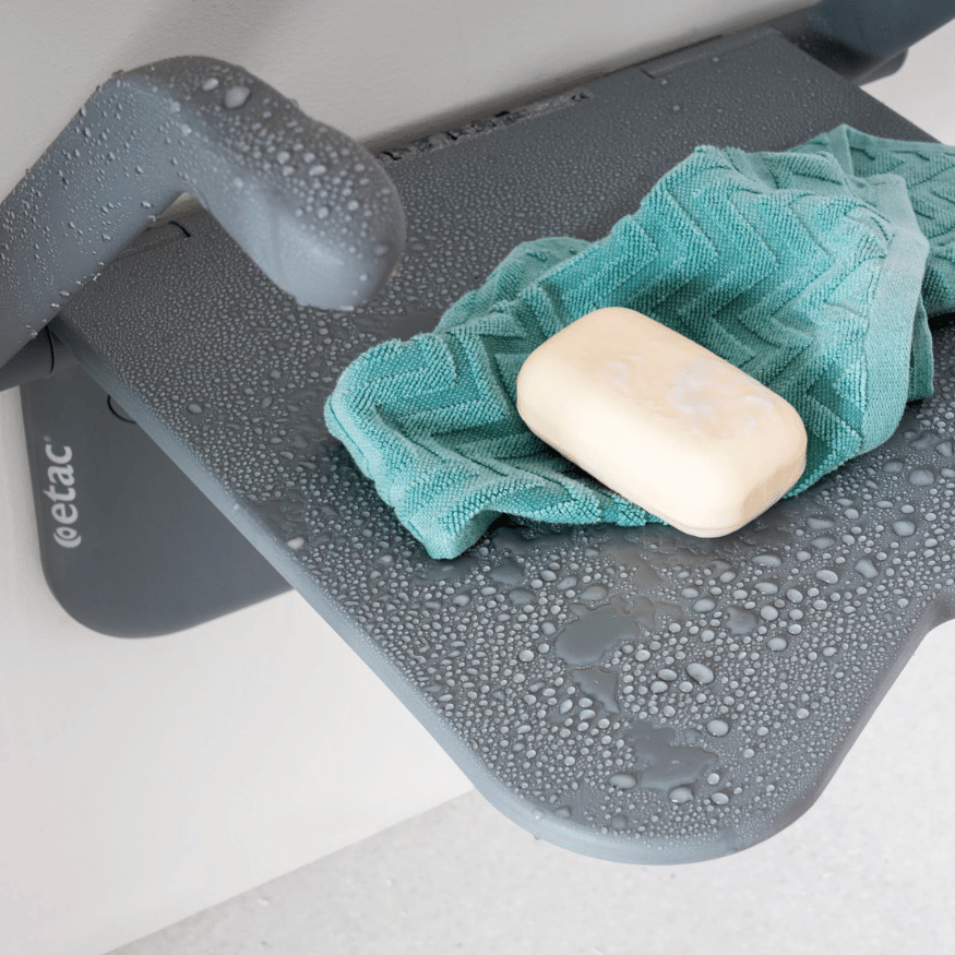 Etac Relax Fixed, Folding Shower Seat - NextGen HME