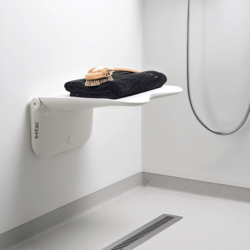 Etac Relax Fixed, Folding Shower Seat - NextGen HME