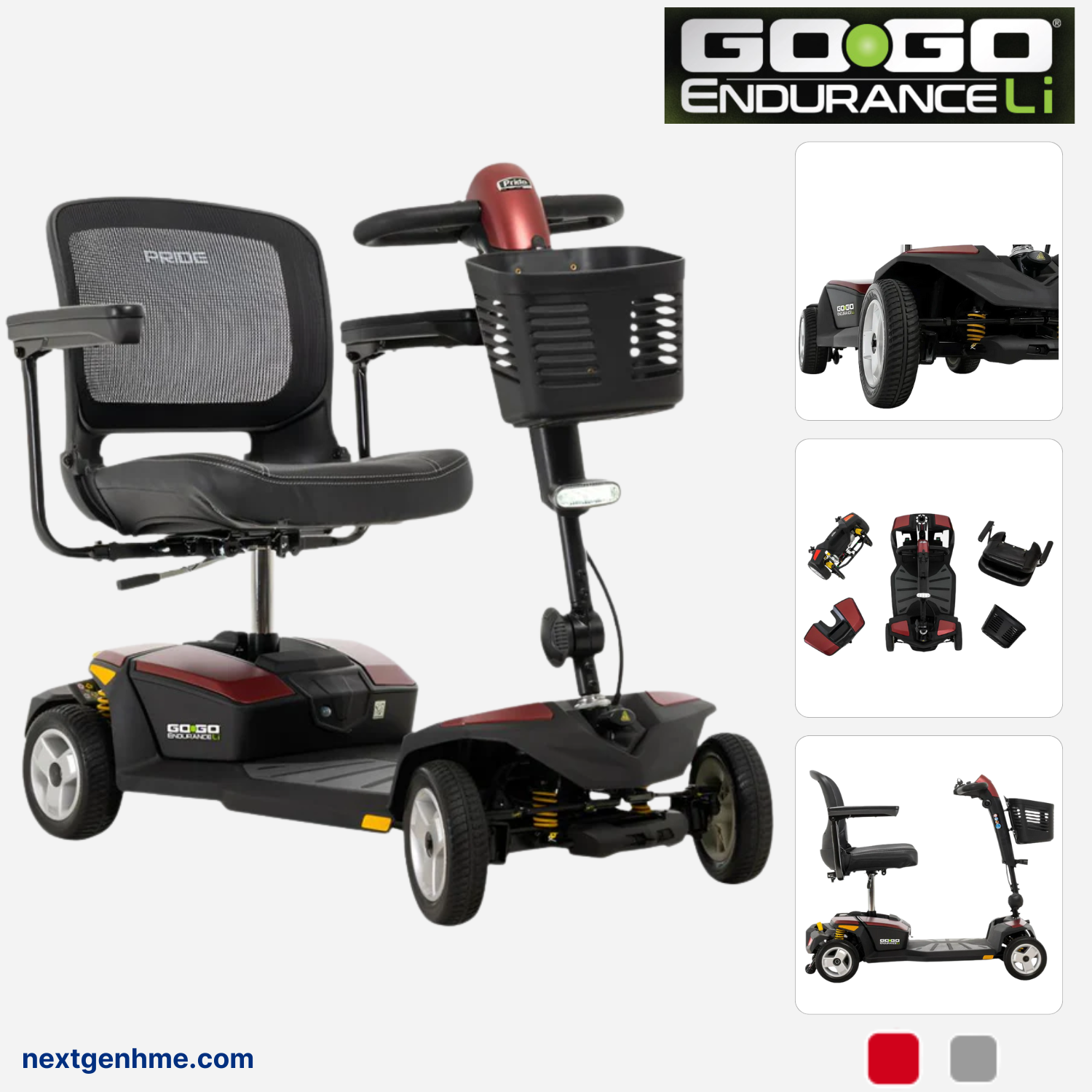 Pride Mobility Go Go Endurance Li Portable Power Scooter