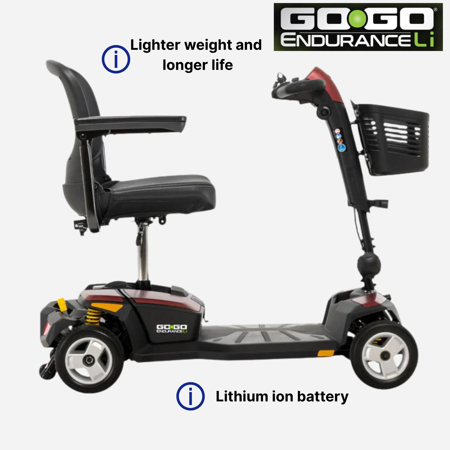 Pride Mobility Go Go Endurance Li Portable Power Scooter