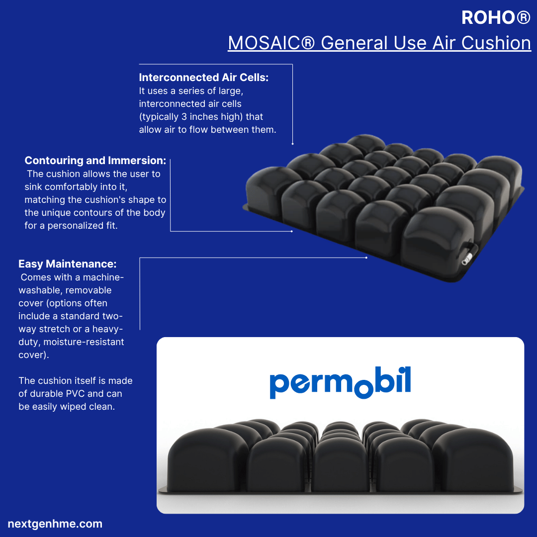 ROHO MOSAIC General Use Air Cushion with cover