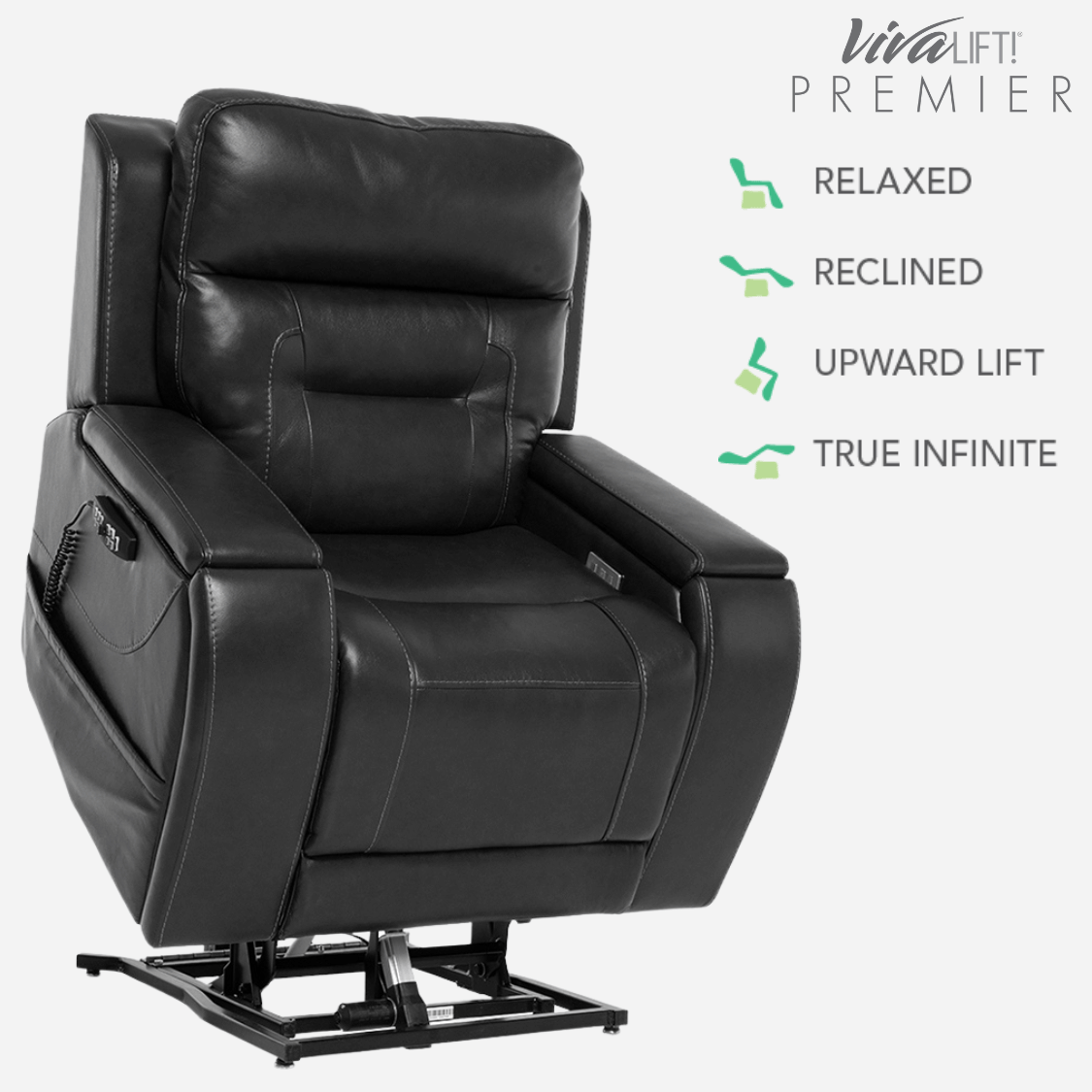 Pride Mobility Vivalift! Premier Lift Chair Recliner with integrated cinematic audio & vibrations - NextGen HME